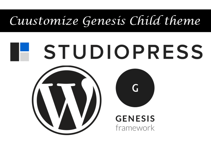 I will customize genesis child theme