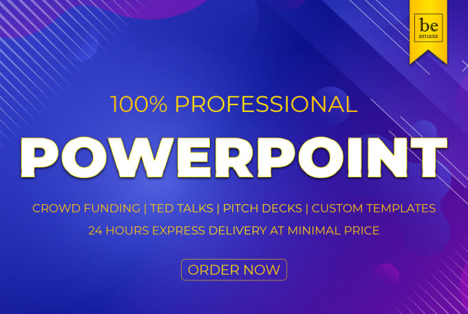 I will design a beautiful, powerful powerpoint presentations