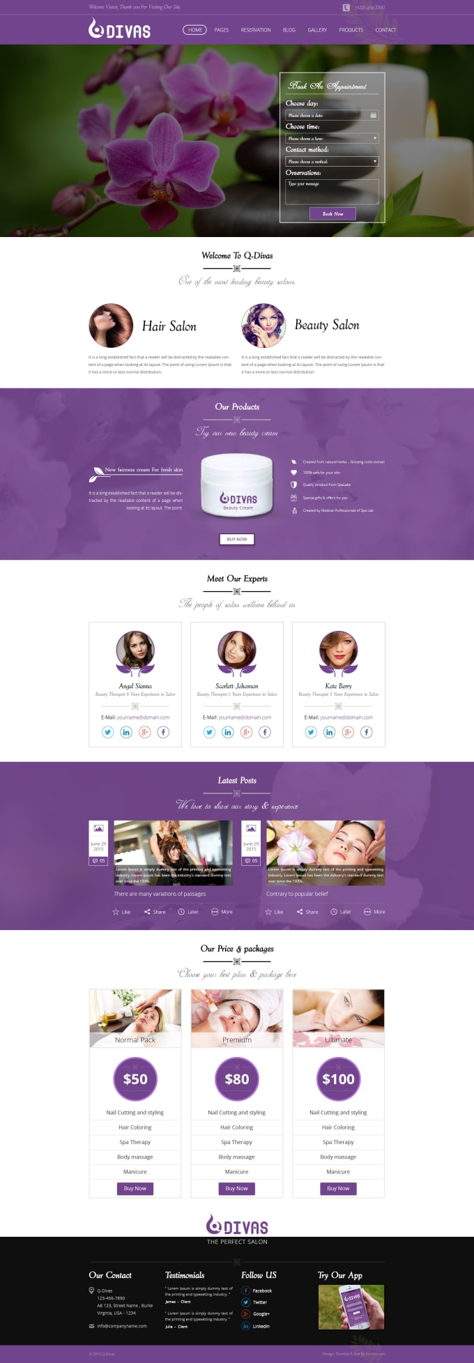 I will design a creative web site mock up design