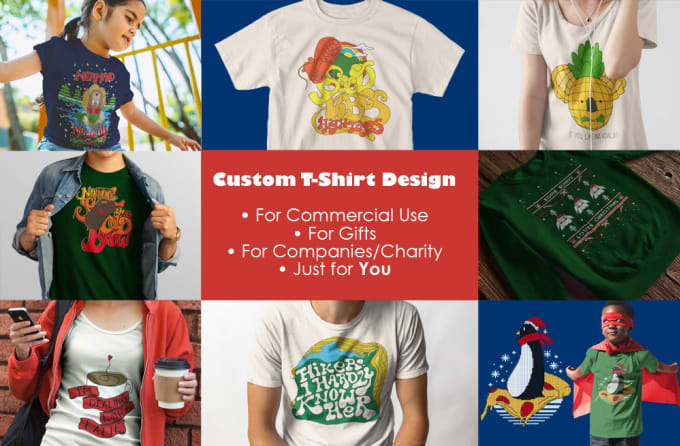I will design a custom tshirt graphic