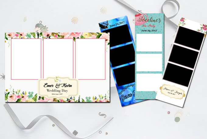 I will design a photo booth template within 24 hrs