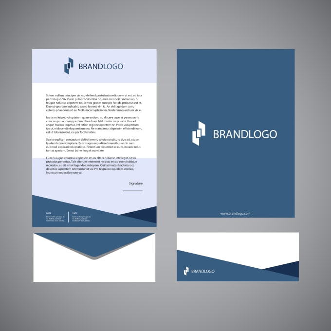 I will design a professional letterhead or an envelope