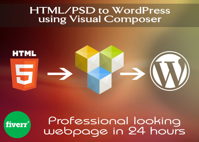 I will design a professional webpage using visual composer