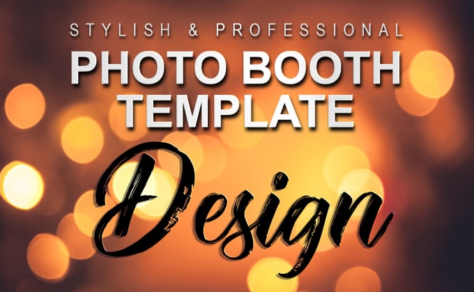 I will design a stylish photo booth template