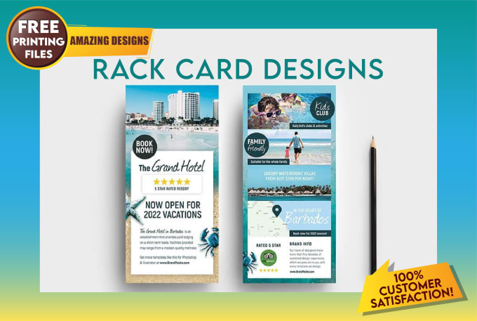 I will design amazing rack cards
