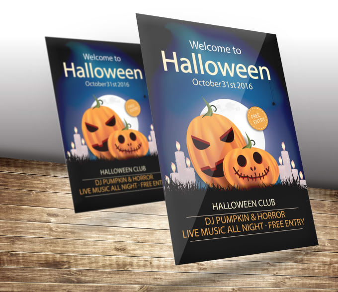 I will design Awesome Halloween Flyer