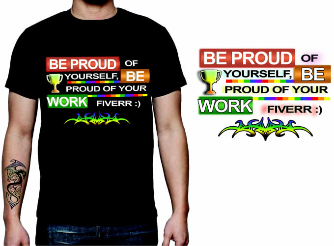 I will design awesome T shirt in 12 hours