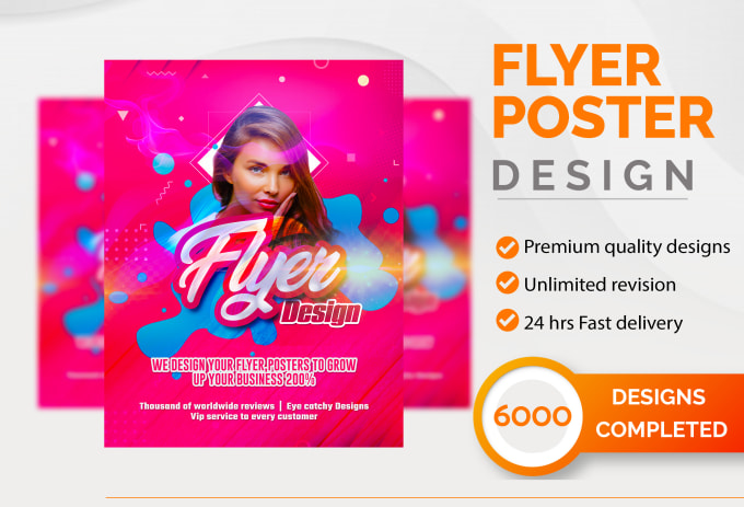 I will design business flyer, poster, brochure in 24 hrs