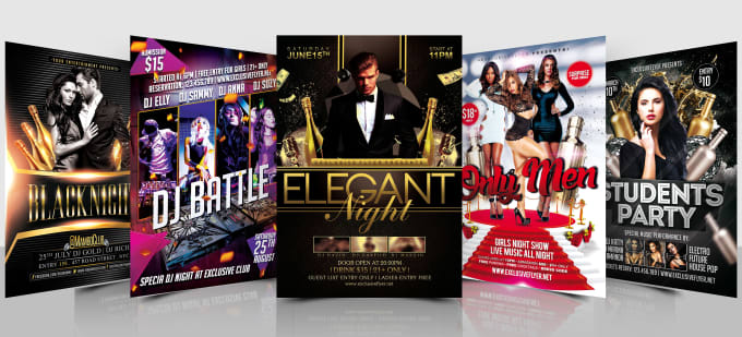 I will design event flyer, winter party flyer, club flyer, holiday flyer