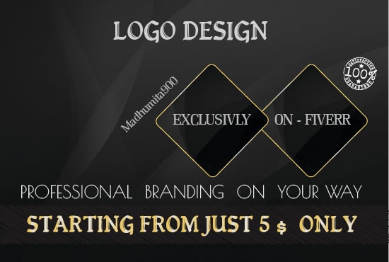 I will design Flat Minimal Logo