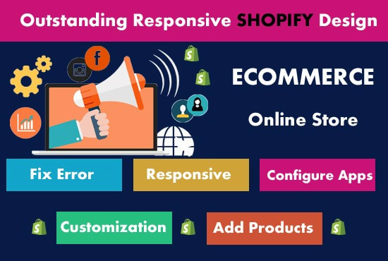 I will design fully responsive shopify store in 5 days