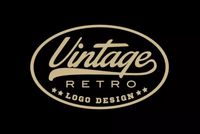 I will design hipster retro logo or vintage stamp or heraldic luxury badge