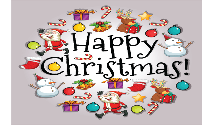 I will design merry christmas and happy new year logo