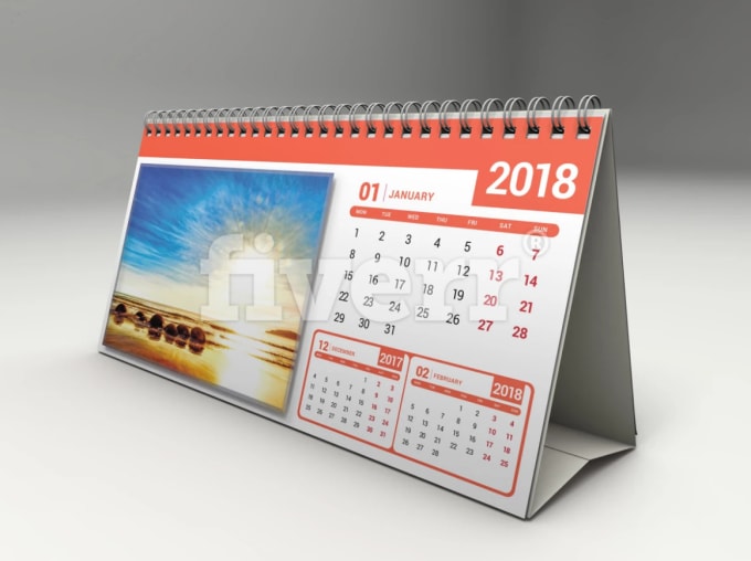 I will design professional  desk and wall calendar 2021