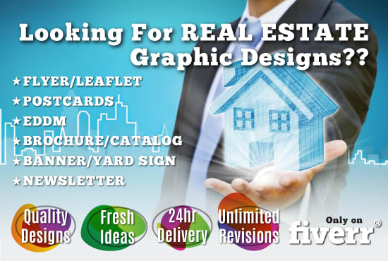 I will design real estate eddm postcard