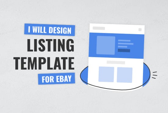 I will design responsive ebay listing template