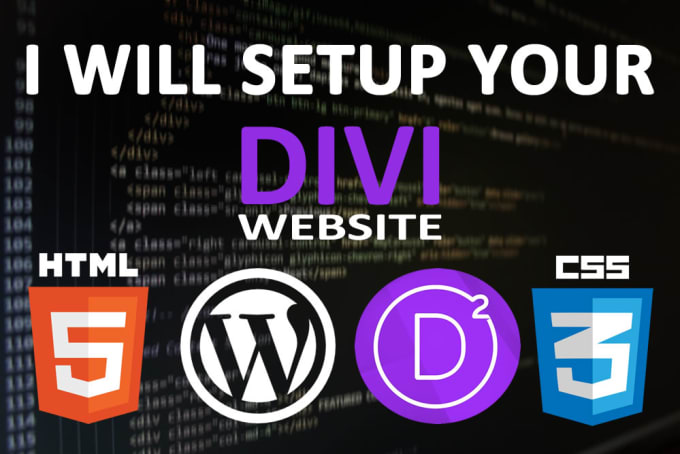 I will design setup customize wordpress divi website