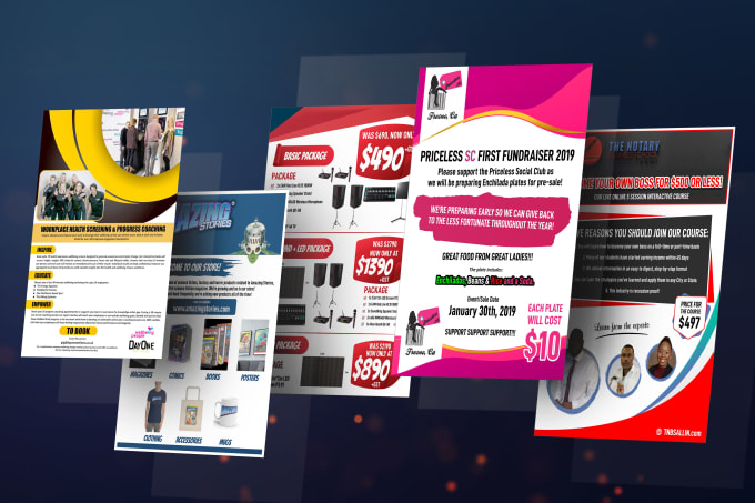 I will design your business advertising  flyers and posters
