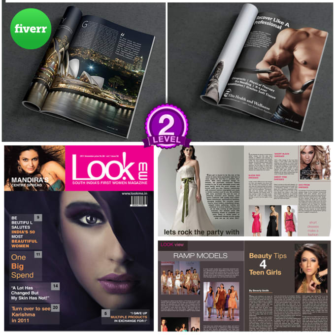 I will design your complete magazine, with front cover