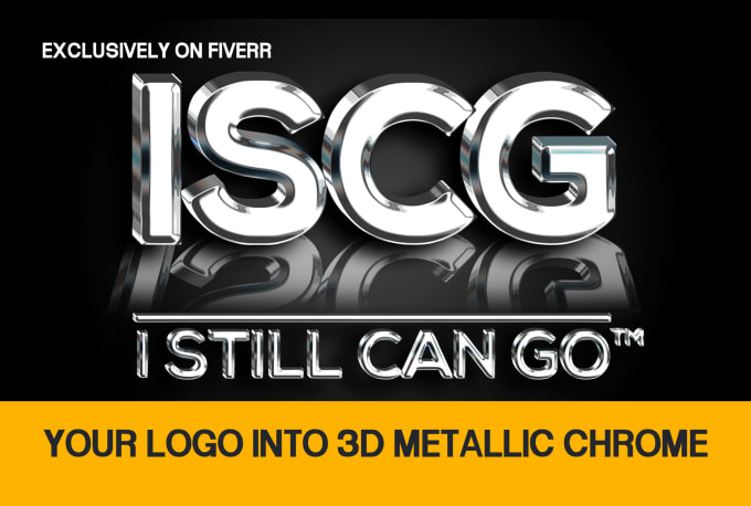 I will design your logo in 3d silver or metallic chrome