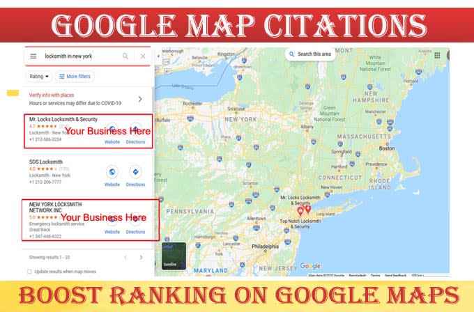 I will do 1000 google map citations with local listings