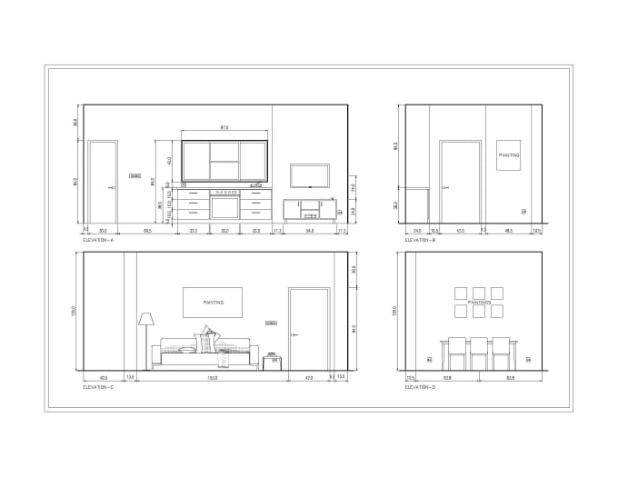 I will do 2d archiectural drawings, 2d floor plans