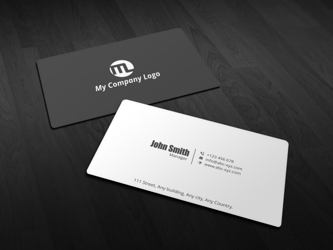 I will do a simple and minimalistic business card