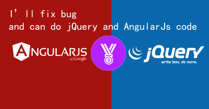 I will do any jquery,angularjs,ajax, json code and bug fixing