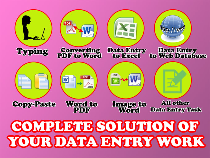 I will do any type of  data entry and copy paste job