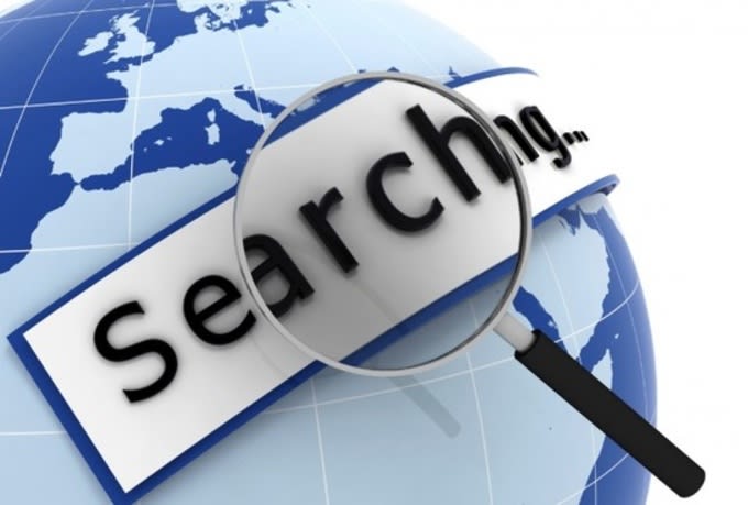 I will do internet research, web research,online research