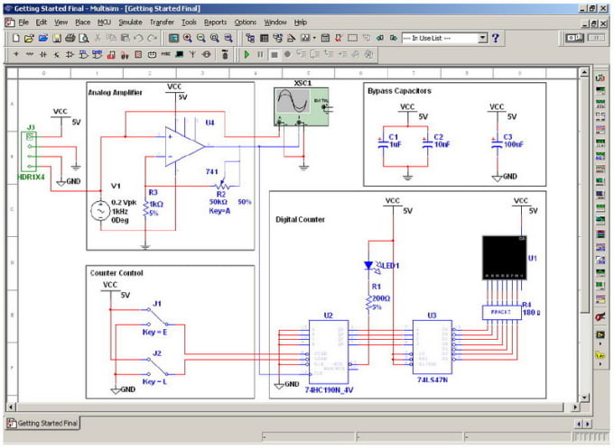 I will do Multisim simulation for you Electronics project