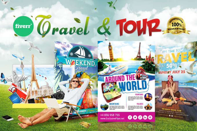 I will do tour, travel and summer, beach, pool, and cruise flyer