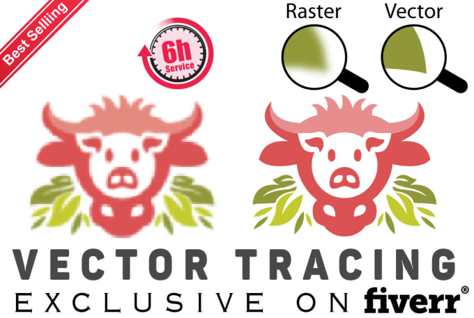 I will do vector tracing or replicate your logo
