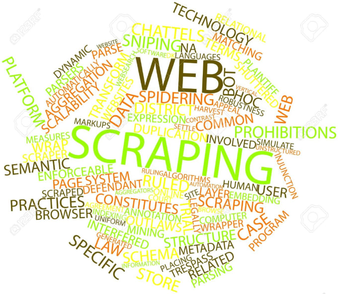 I will do web scraping or extract data from websites