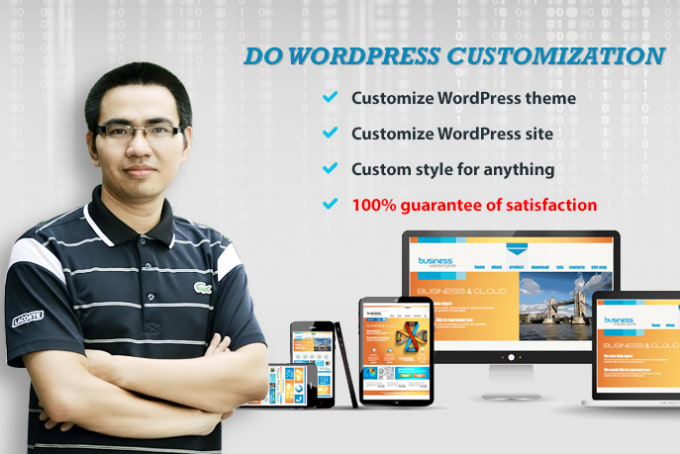 I will do WordPress customization, customize Wordpress