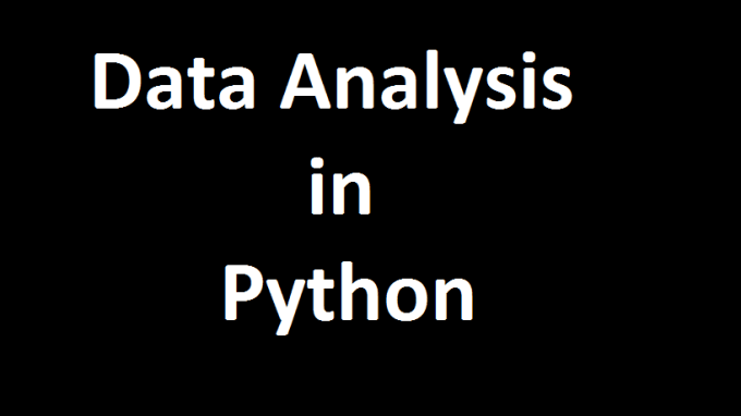 I will do your Python and Data Analysis Work
