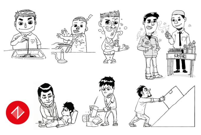I will draw CARTOON for your personal, business, book and website