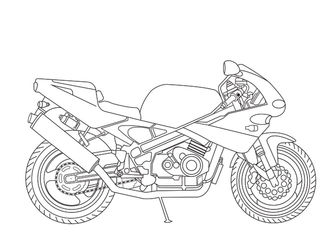 I will draw complicated outline illustrations in vector