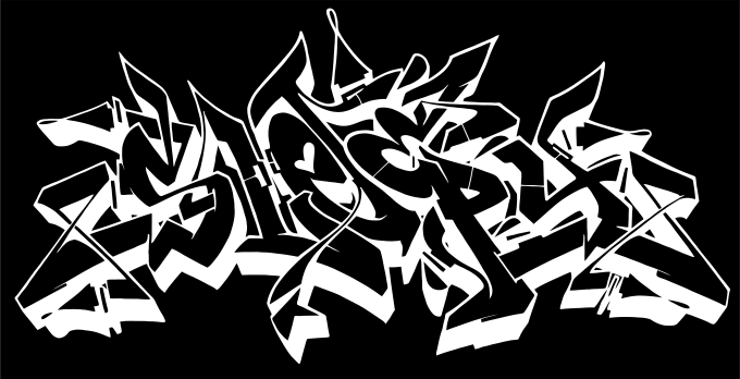 I will draw graffiti piece for your name in my style
