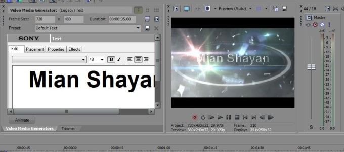 I will edit any sony vegas and after effect template