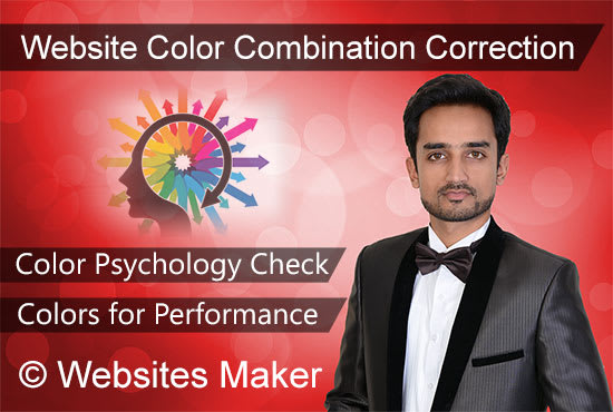 I will fix website colors with color psychology