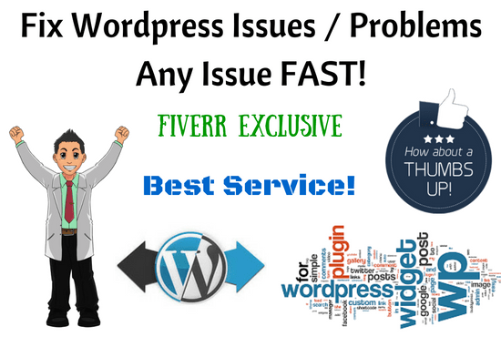 I will fix your Wordpress issue and Wordpress errors Fast