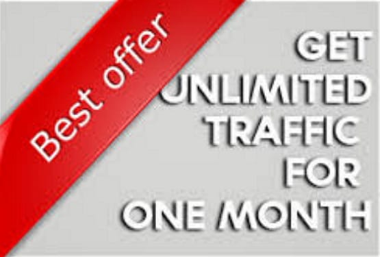 I will generate unlimited traffic 2 ur website for complete a month