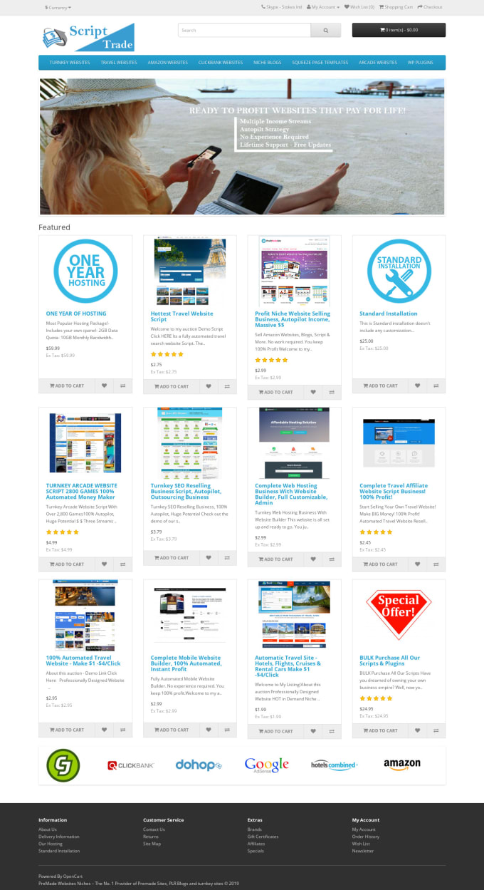 I will give turnkey websites selling business script,full autopilot