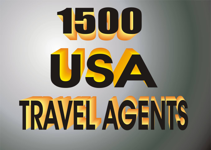 I will give you 1500 USA travel agent contact list