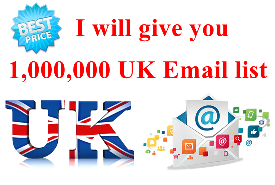 I will give you 1M UK Niche Ralated Email Marketing Lists