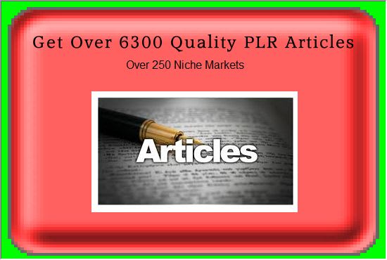 I will give you over 6500 quality articles in 250 niche