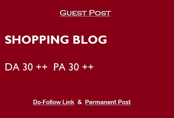 I will guest post on quality shopping blog