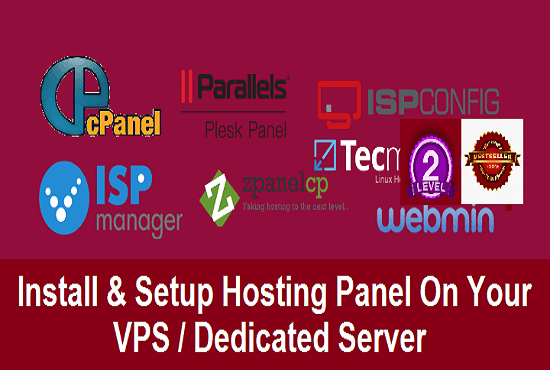 I will install any web hosting control panel with vps or dedicated server