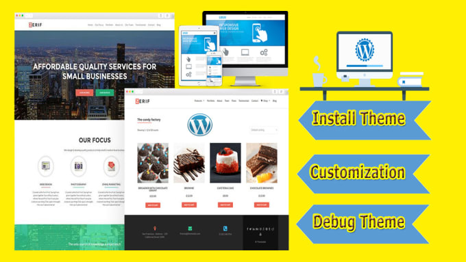 I will install setup and customize a fully dynamic wordpress theme